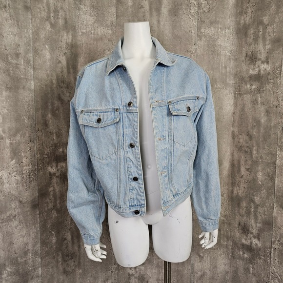 UNIONBAY Jackets & Blazers - Vintage 90s Unionbay Womens S Light Wash Denim Jacket Cropped Jean Jacket‎